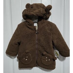 Starting Out 18m Bear Fuzzy Jacket Nwt New